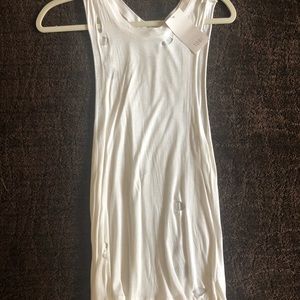 White distressed tunic size M